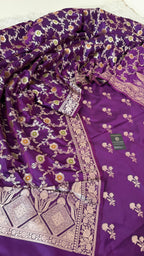PURPLE COLOR MASHRU SILK 3 PIECE SUIT