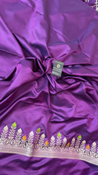 PURPLE COLOR MASHRU SILK 3 PIECE SUIT