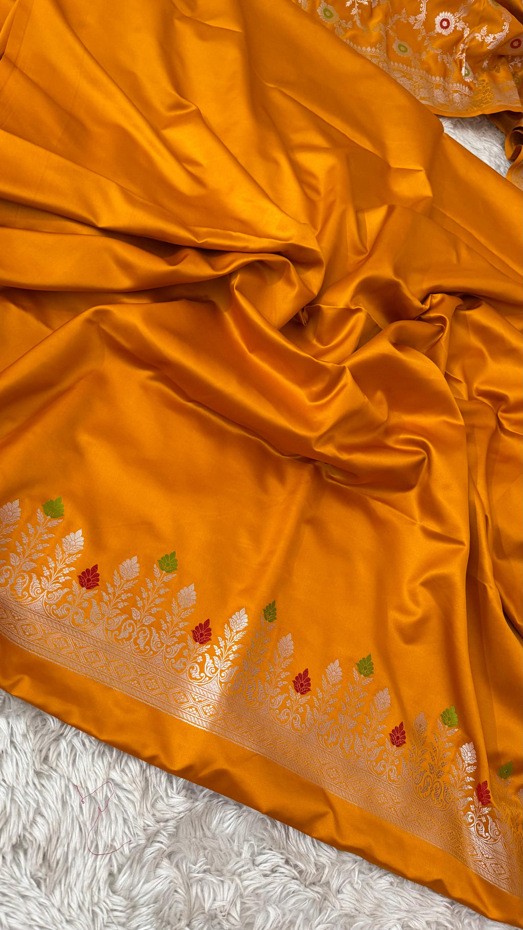 MUSTARD COLOR MASHRU SILK 3 PIECE SUIT