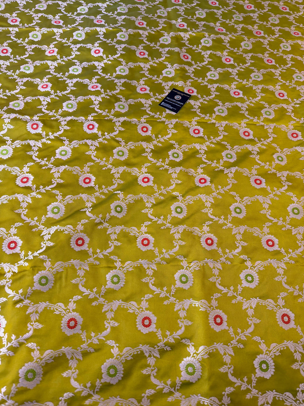 PARROT COLOR MASHRU SILK 3 PIECE SUIT