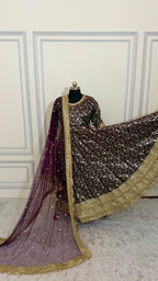 PLUM PURPLE ANARKALI SUIT