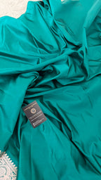 DARK RAMA GREEN AADA PATTERN MASHRU SILK SAREE