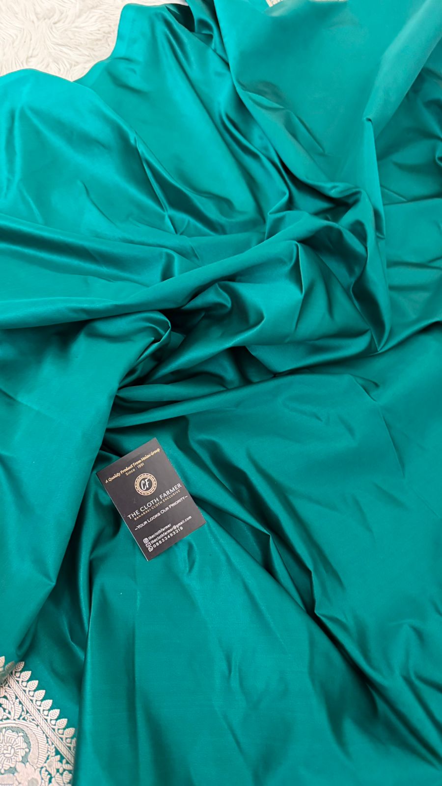 DARK RAMA GREEN AADA PATTERN MASHRU SILK SAREE