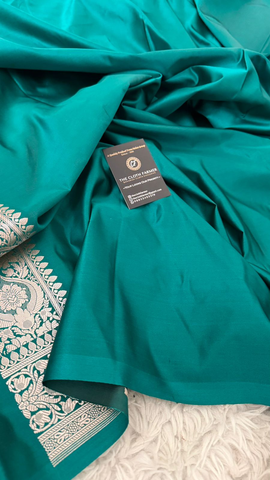 DARK RAMA GREEN AADA PATTERN MASHRU SILK SAREE