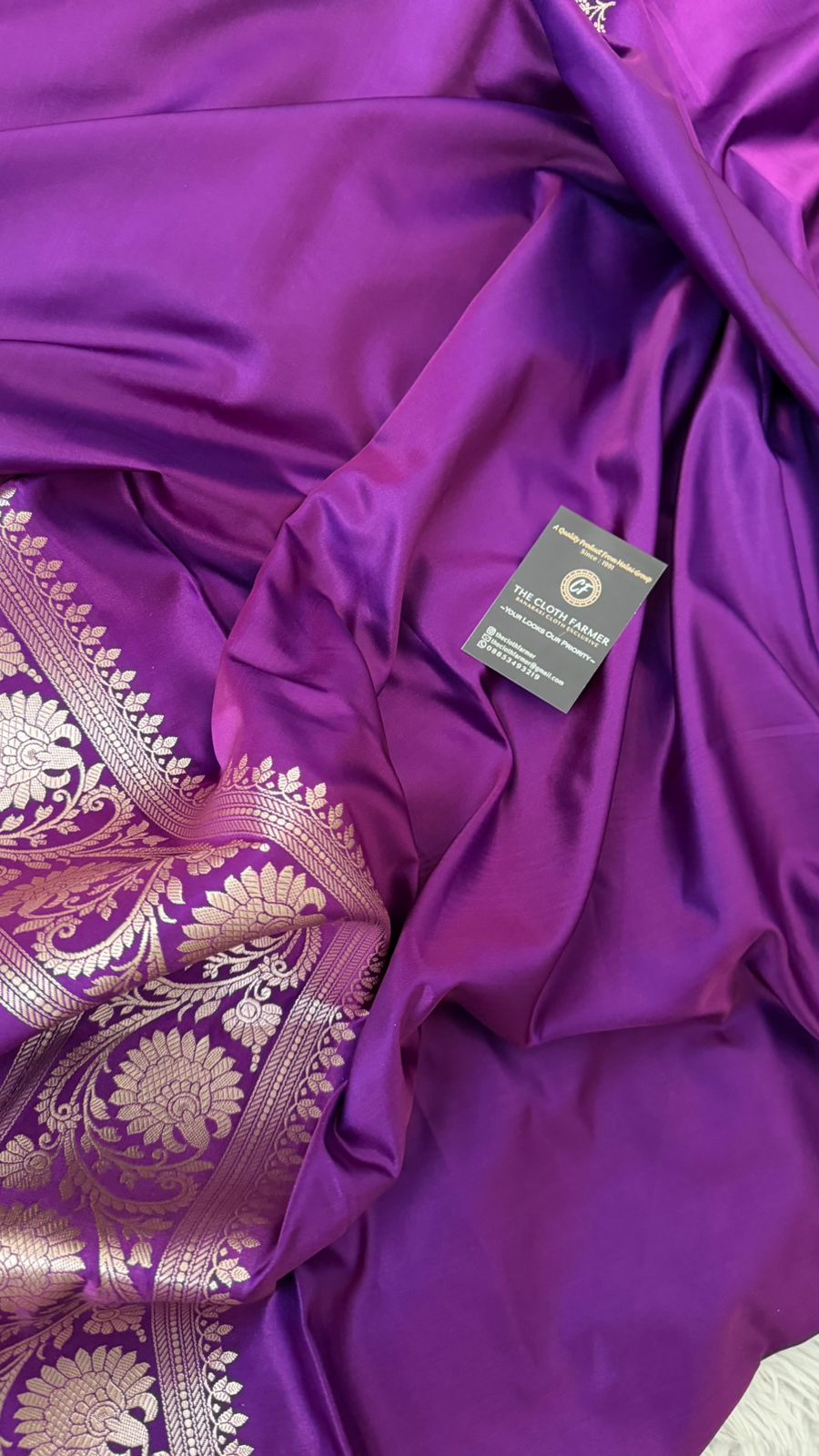 DARK PURPLE MASHRU SILK SAREE