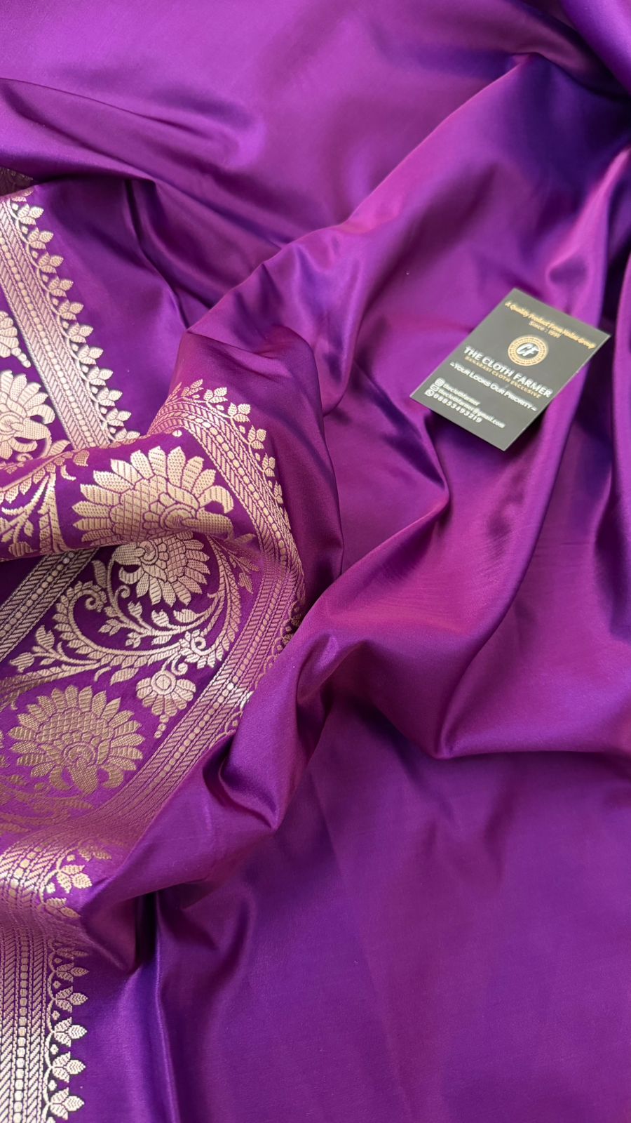 DARK PURPLE MASHRU SILK SAREE