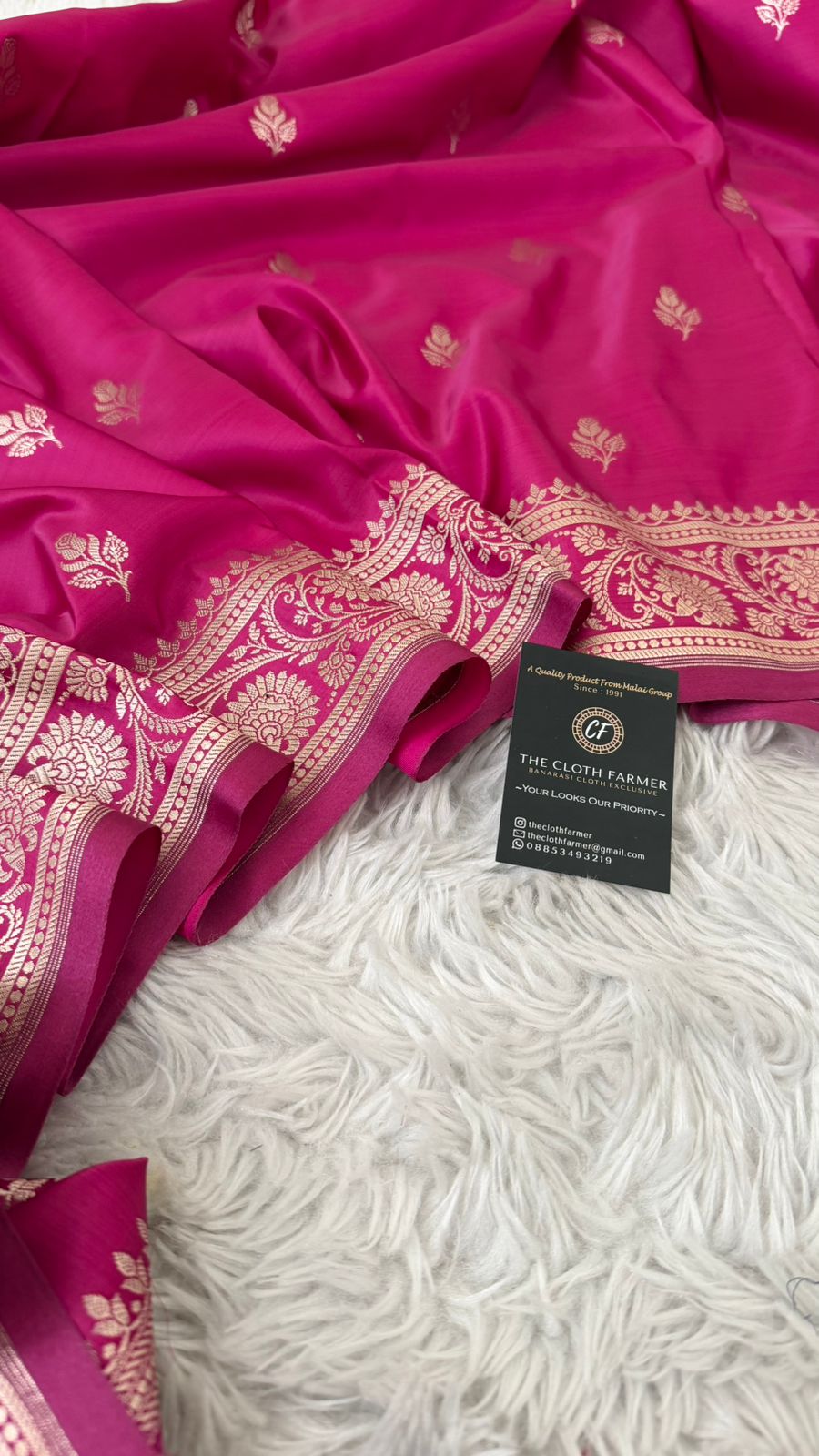 RANI PINK MASHRU SILK SAREE