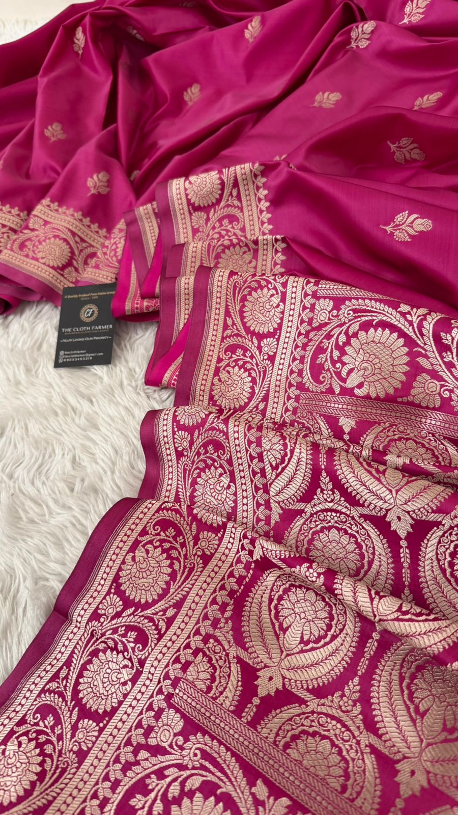 RANI PINK MASHRU SILK SAREE