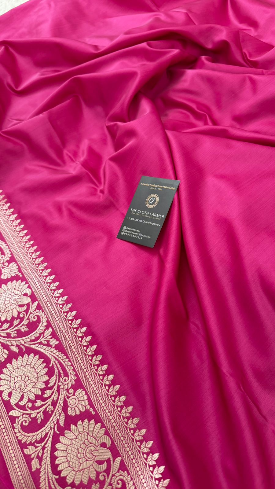 RANI PINK MASHRU SILK SAREE