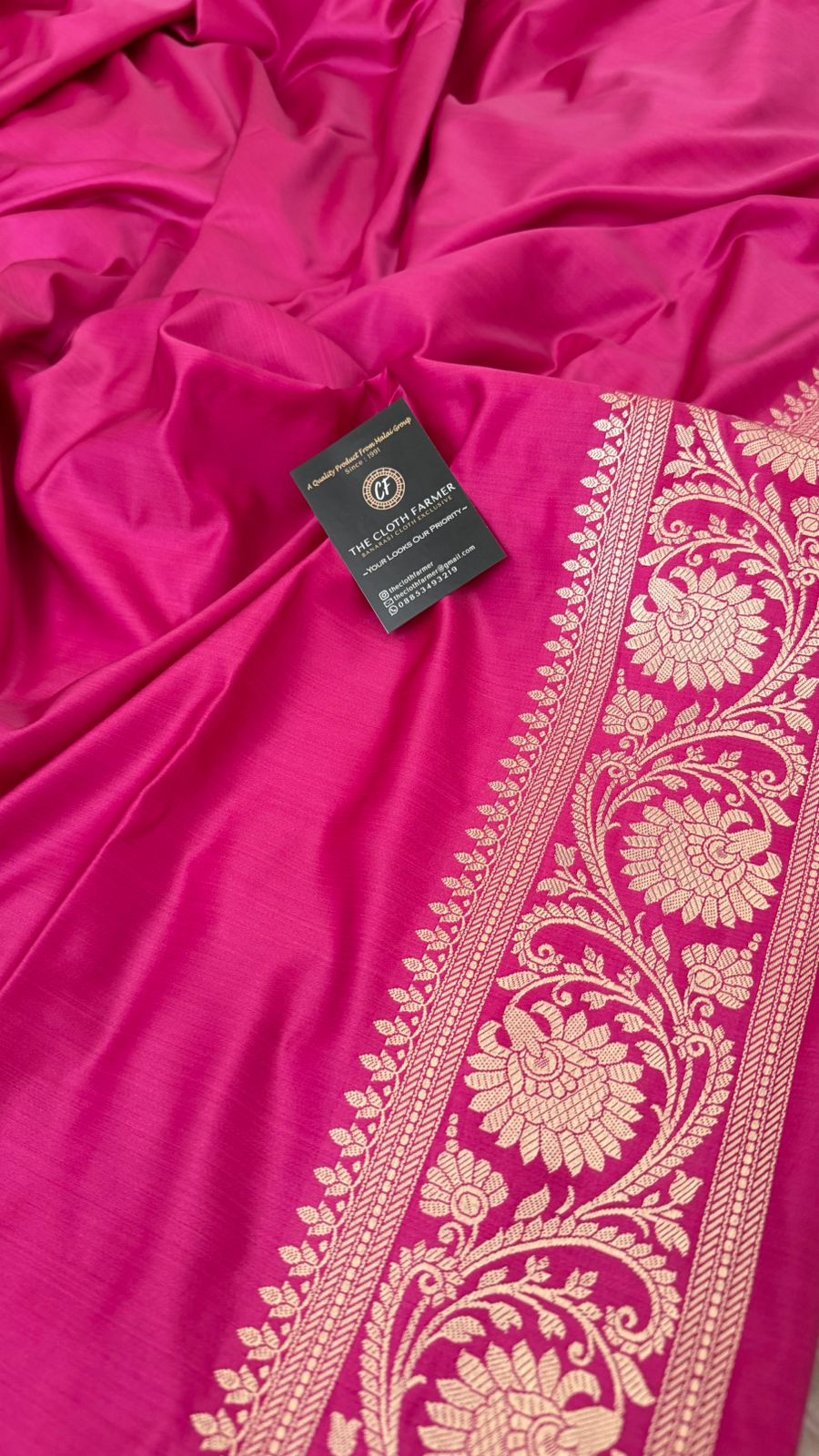 RANI PINK MASHRU SILK SAREE