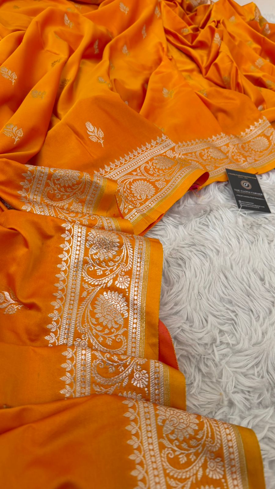 MUSTARD COLOR MASHRU SILK SAREE