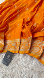 MUSTARD COLOR MASHRU SILK SAREE
