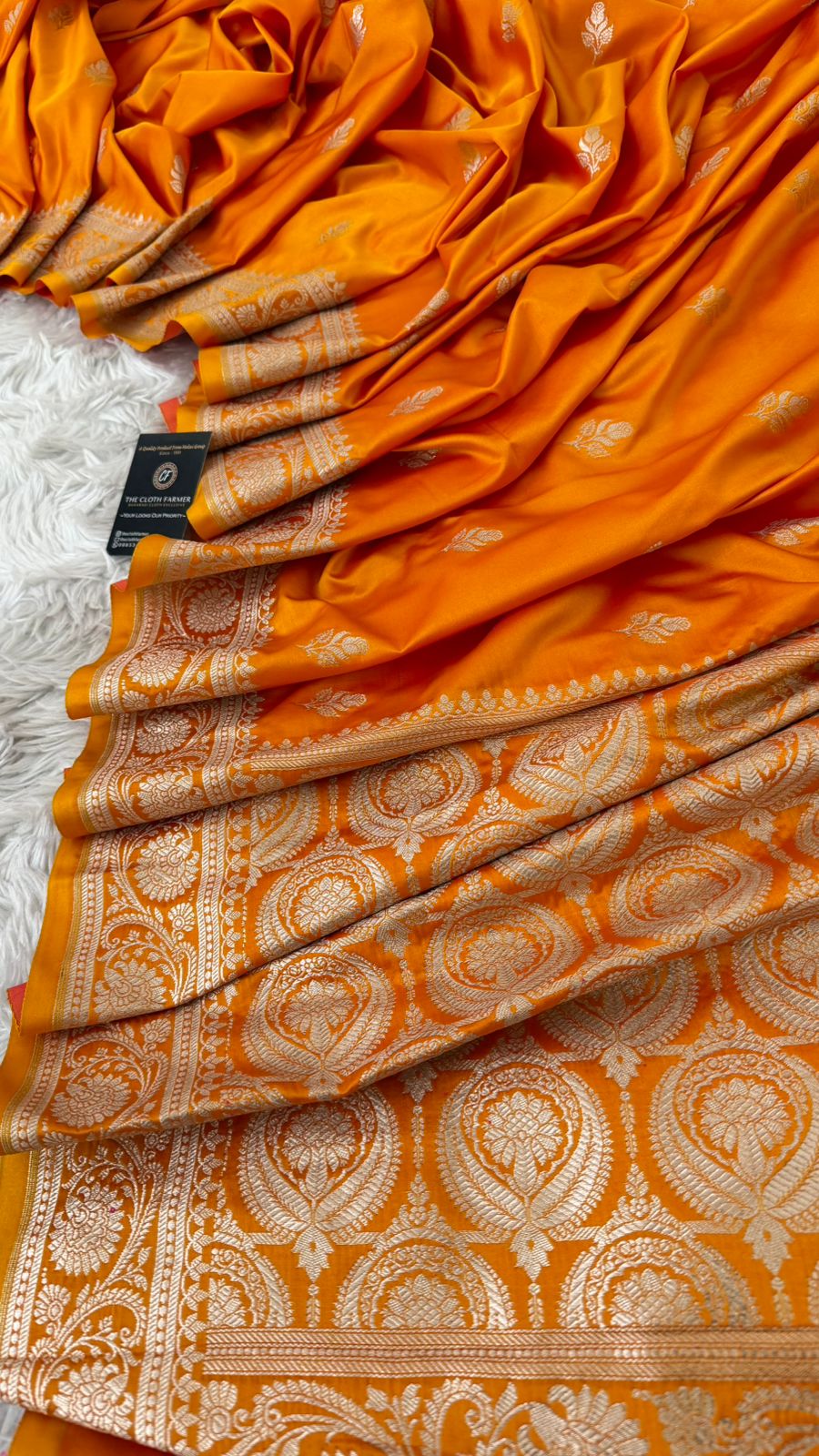 MUSTARD COLOR MASHRU SILK SAREE