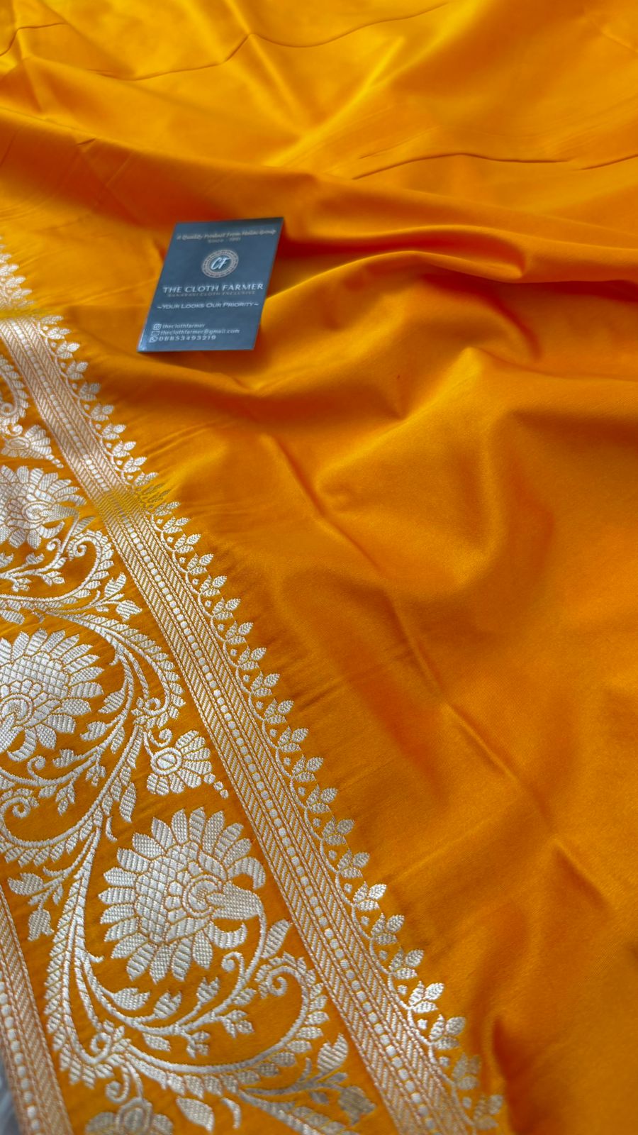 MUSTARD COLOR MASHRU SILK SAREE