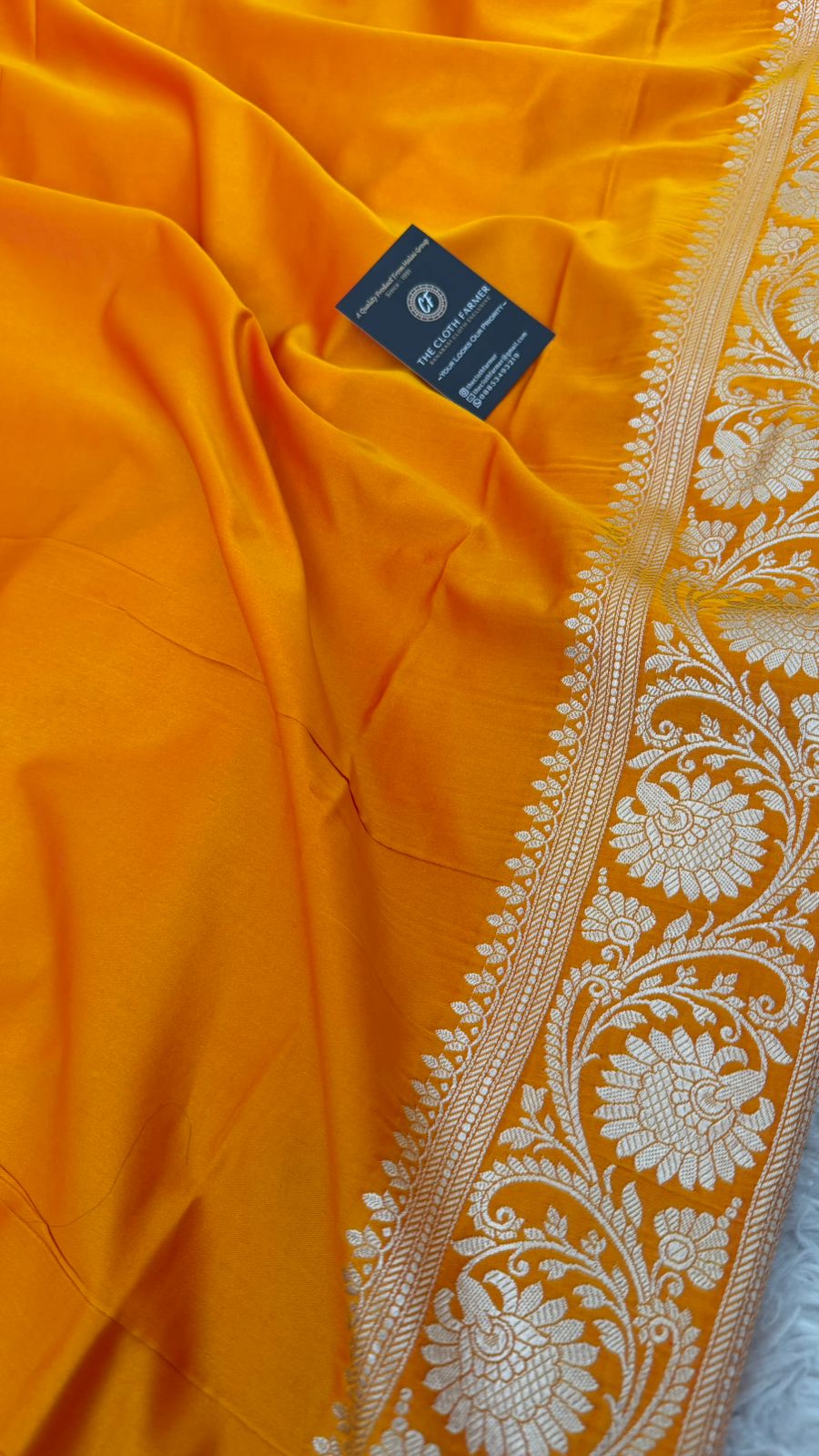 MUSTARD COLOR MASHRU SILK SAREE