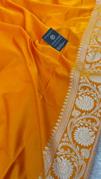 MUSTARD COLOR MASHRU SILK SAREE