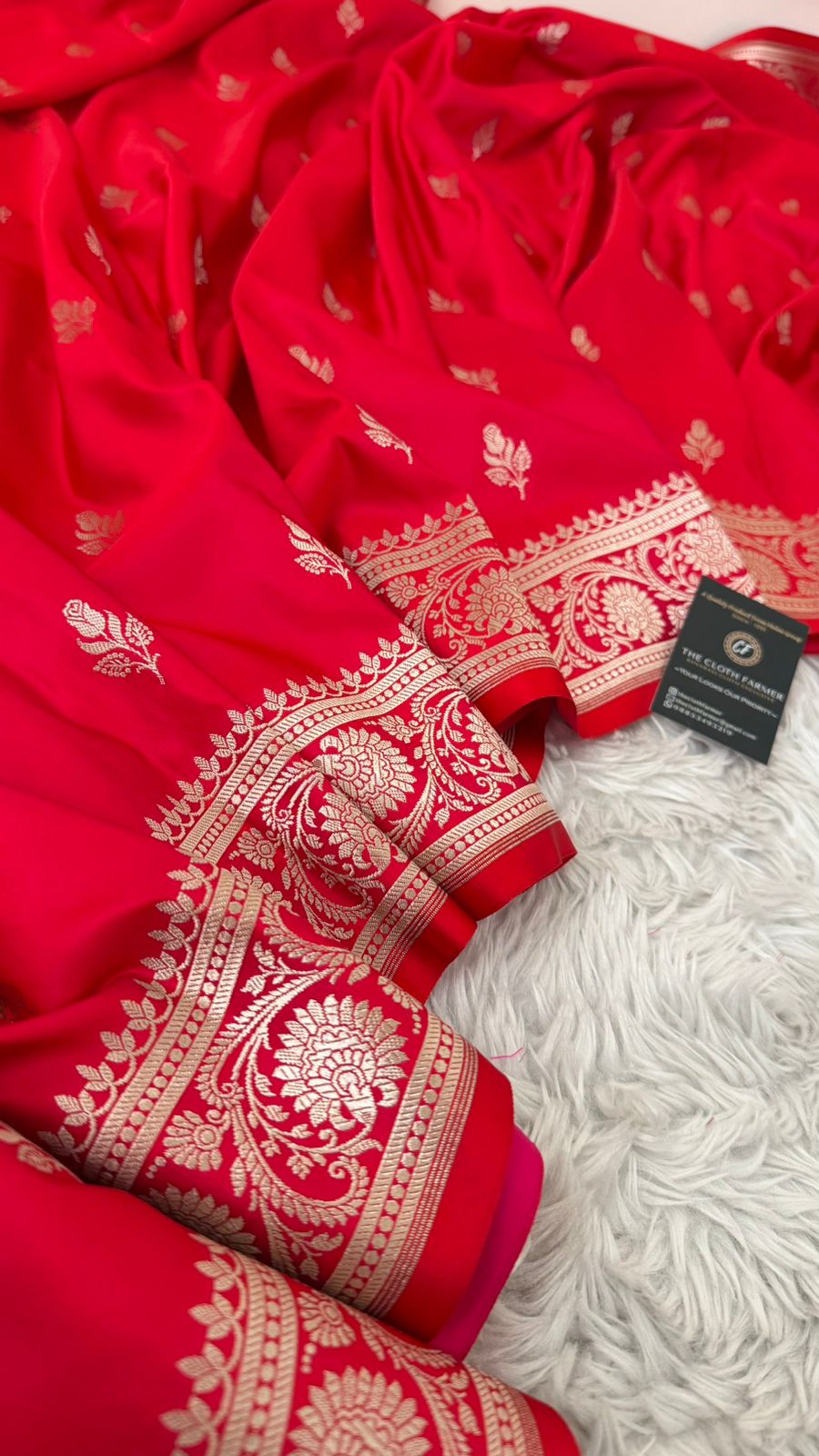 RED COLOR MASHRU SILK SAREE