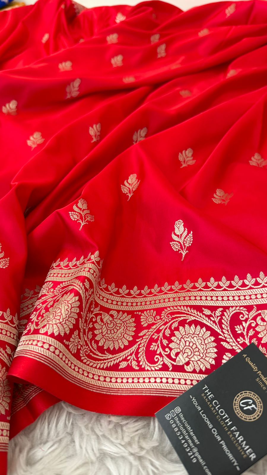 RED COLOR MASHRU SILK SAREE