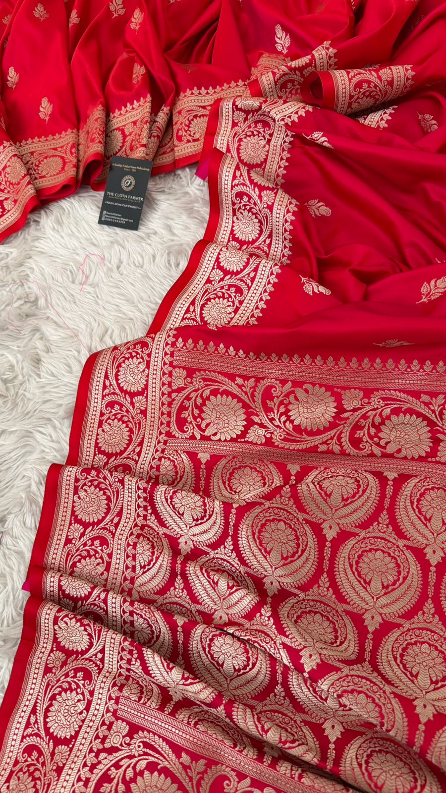 RED COLOR MASHRU SILK SAREE