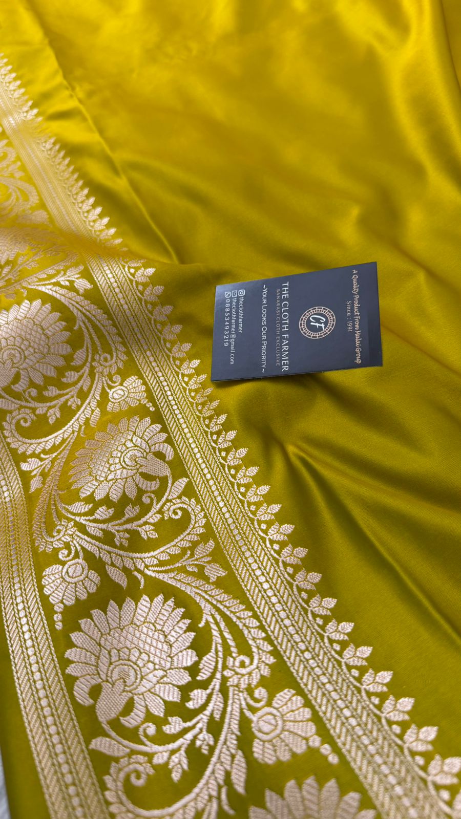 GOLDEN MEHENDI COLOR MASHRU SILK SAREE