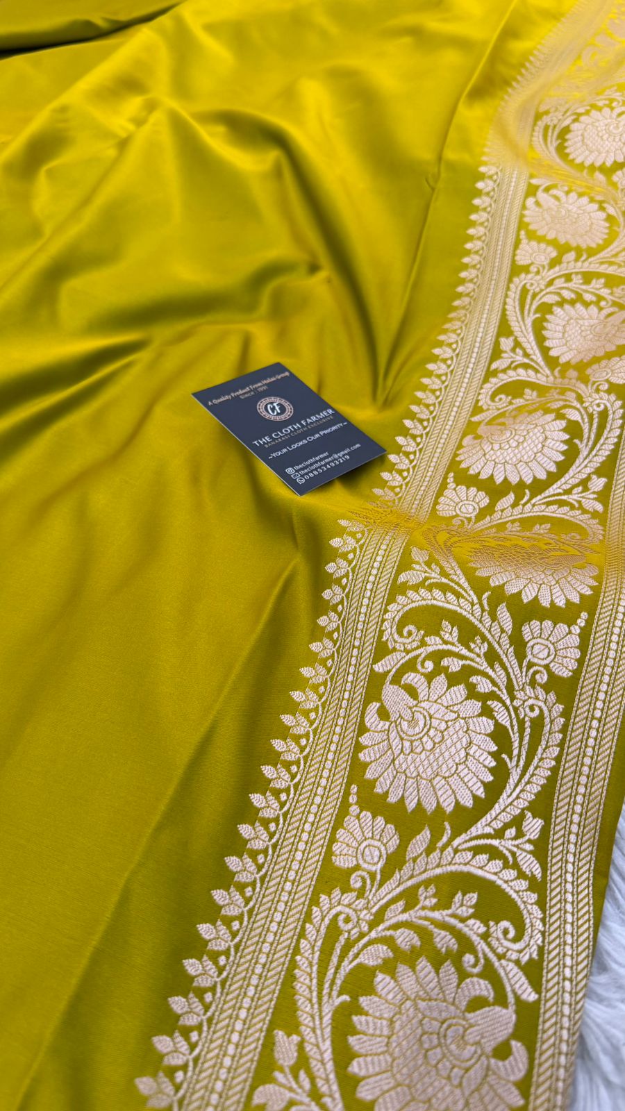 GOLDEN MEHENDI COLOR MASHRU SILK SAREE