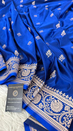 ROYAL BLUE COLOR MASHRU SILK SAREE