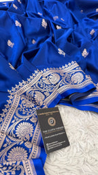 ROYAL BLUE COLOR MASHRU SILK SAREE
