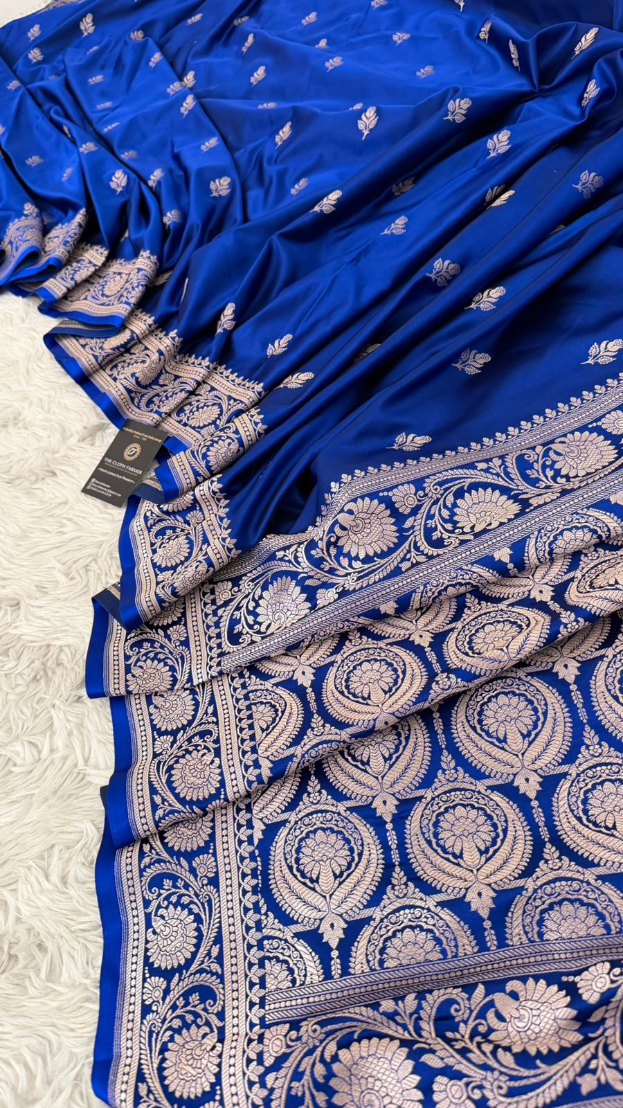 ROYAL BLUE COLOR MASHRU SILK SAREE
