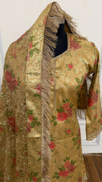 TUSSER COLOR BANARASI KIMKHAB GHARARA