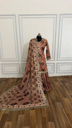 HAND PAINTED BANARASI KIMKHAB GHARARA