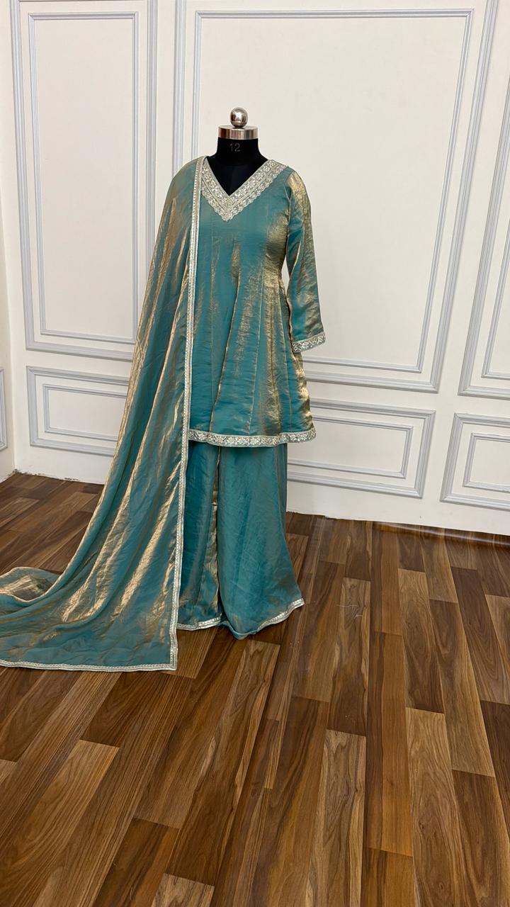 ITALIAN SHIMMER SILK BASED SHARARA