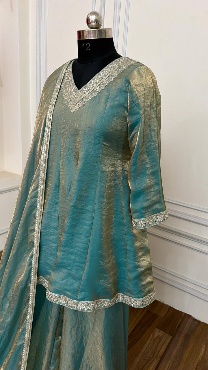 ITALIAN SHIMMER SILK BASED SHARARA