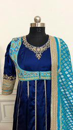 NAVY BLUE HAND WORK ANARKALI