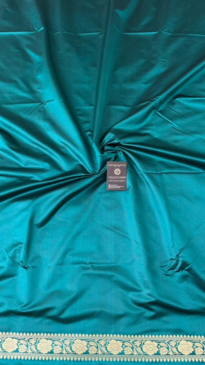 DARK JADE COLOR MASHRU SILK 3 PIECE SUIT