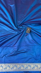 ROYAL BLUE MAROON COLOR RANGCART MASHRU SILK 3 PIECE SUIT