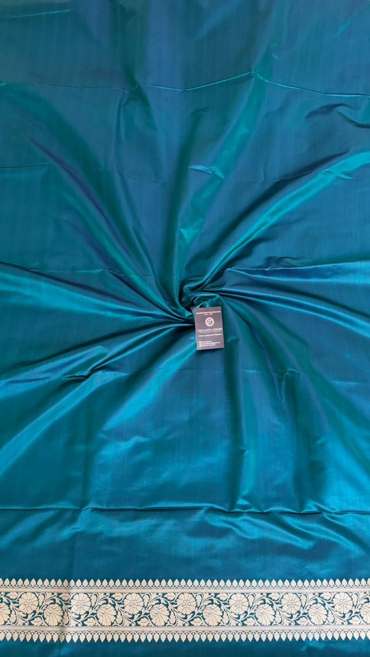 TRYPAN BLUE JADE COLOR MASHRU COLOR 3 PIECE SUIT