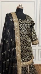 Z BLACK BANARASI LEHENGA