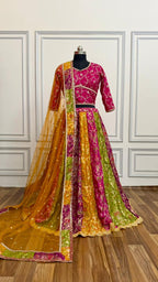 PANCH MINA KATAAN SILK BASED LEHENGA