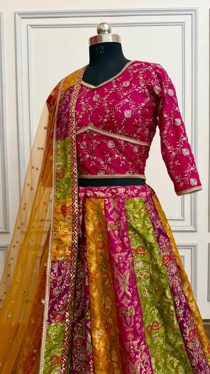PANCH MINA KATAAN SILK BASED LEHENGA