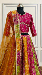 PANCH MINA KATAAN SILK BASED LEHENGA