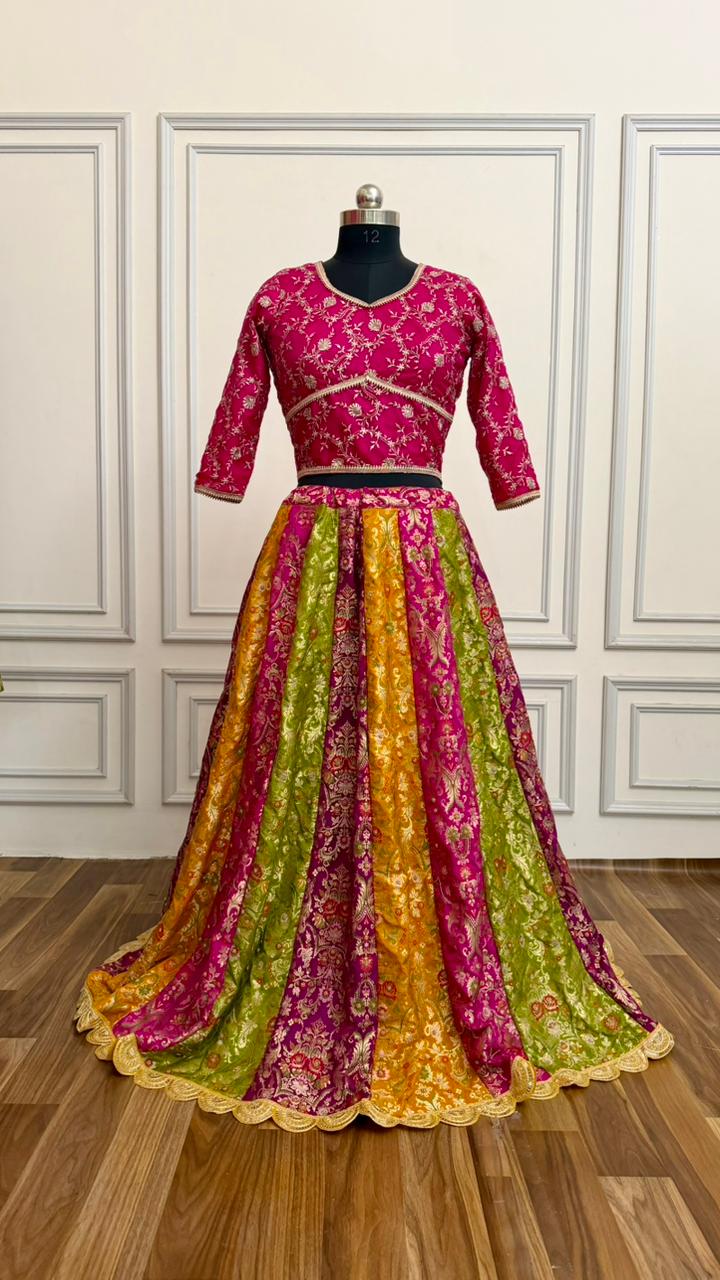 PANCH MINA KATAAN SILK BASED LEHENGA