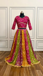 PANCH MINA KATAAN SILK BASED LEHENGA