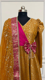 MUSTARD DESIGNER ANARKALI