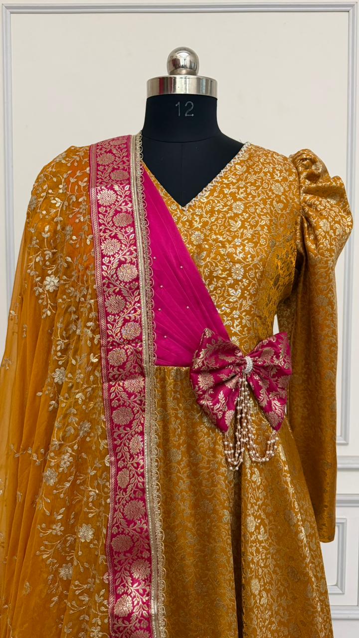 MUSTARD DESIGNER ANARKALI