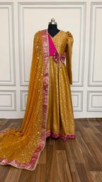 MUSTARD DESIGNER ANARKALI