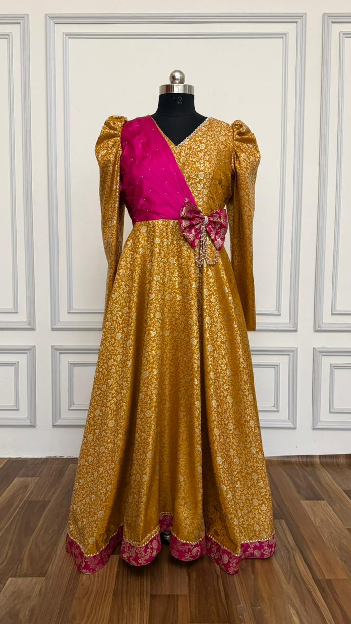 MUSTARD DESIGNER ANARKALI