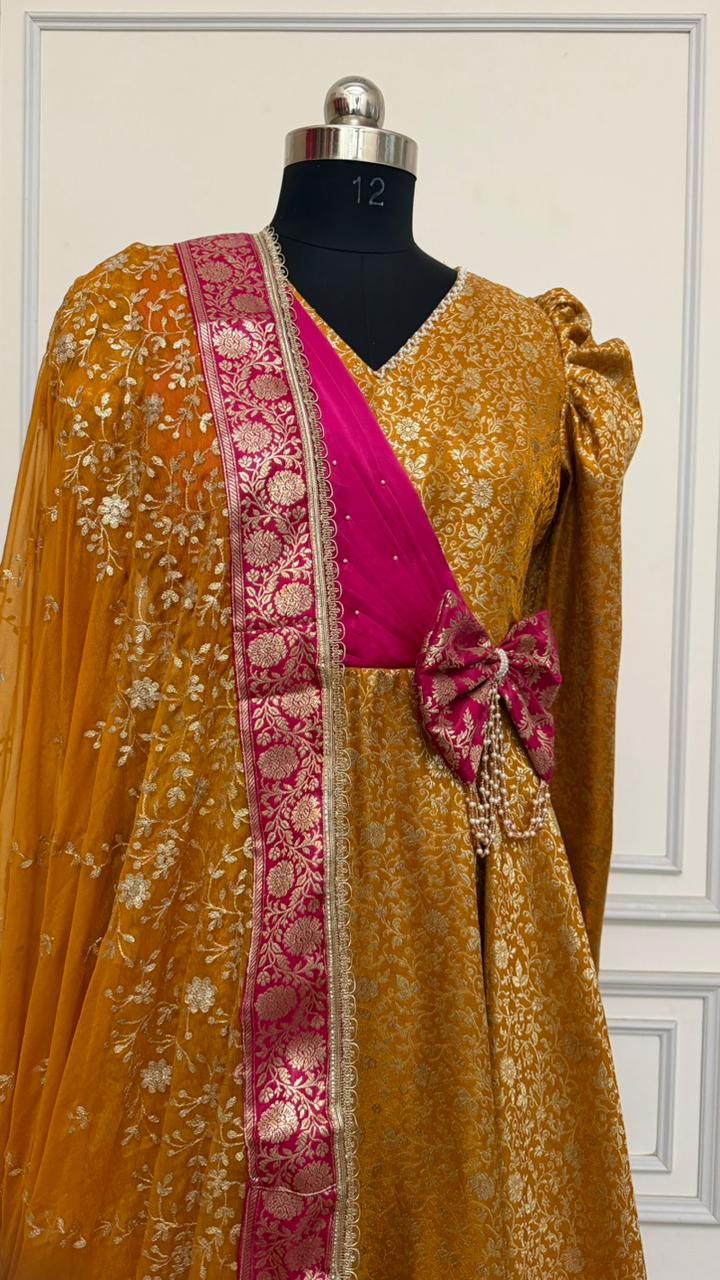 MUSTARD DESIGNER ANARKALI