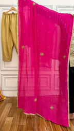 ITALIAN SATIN SILK BASED HAND WORK SUIT