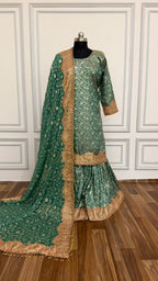 BANARASI GHARARA WITH HEAVY BOARDER