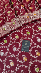 QUARDI COLOR DESIGN DARK MAROON SHADE  PIECE SUIT